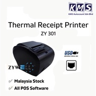 ZYWELL ZY301 80mm Thermal Receipt Printer (USB+LAN+Serial) pos system receipt printer