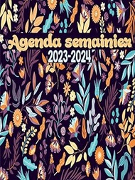 Agenda Semainier 2023-2024: Agenda Semainier 24 Mois 2023-2024, Planificateur hebdomadaire grand format A4, 2 Pages Par Semaine, Jolie Couverture.