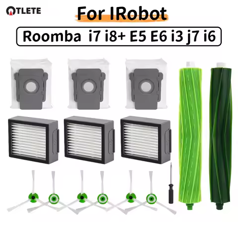For IRobot Roomba I7 I8 i8+ E5 E6 I3 J7 Plus I6 Robot Vacuum Cleaner Accessories Main Side Brush Spa