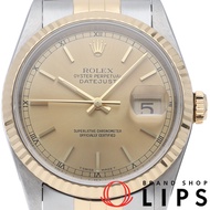 勞力士 Datejust 男士腕錶 16233(T)，附保固卡，18K 黃金/不鏽鋼材質，顏色錶盤，1996 年款，成色極佳 [二手]