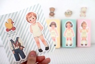 韓國【Afrocat】paper doll mate sticky memo〈Tom〉便條貼 標籤貼 記事貼