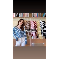 BLOUSE STRIPE KNITWEAR