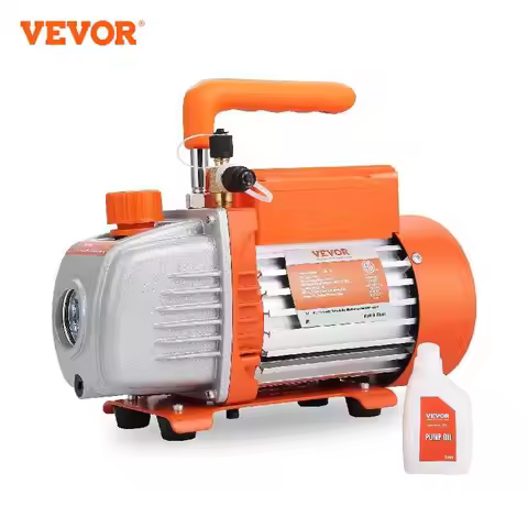 VEVOR 1&2 Stage Vacuum Pump 3.5/5/7CFM AC120V Air Conditioning Conditioner Vacuum Pump for HVAC Repa