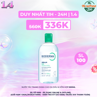 Nước Tẩy Trang Bioderma Dành Cho Da Dầu & Hỗn Hợp 500ml