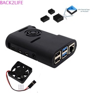 BACK2LIFE Cover 3 in 1 Useful Cooler for Raspberry Pi 4 Model B, Pi 4B, Pi 4 Black Shell