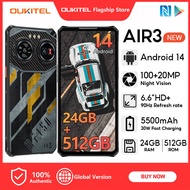 OUKITEL IIIF150 Air3  24GB+256GB 5500mAh 30W Fast chraging Ultra-thin Mobile 100MP+20MP Night Vision