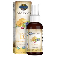 Garden of Life Organics Vegan Vitamin D3 for Women and Men, Liquid 1000 IU Per Spray, D3 Plus Omegas