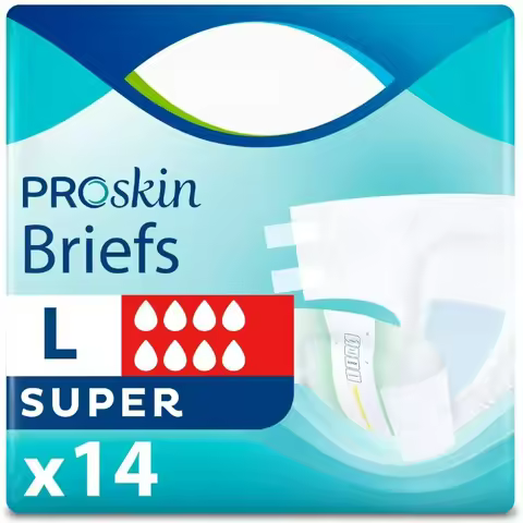 ProSkin Unisex Adult Diapers, Maximum Absorbency, Large, 14 Count