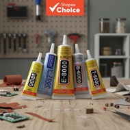 B-7000 B-6000 E-8000 T-8000 Y-7000 Clear Metal Jewelry Glue, Upgraded Transparent Liquid Fusion Fabr