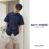 (ไซส์ M-6XL) เสื้อเชิ้ตคอจีน แขนสั้น เสื้อเชิ้ตแขนสั้น ผู้ชาย OXFORD รุ่น CHOW SHORT SLEEVE - RALPH