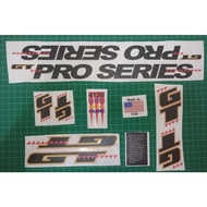 BMX GT Pro Series Decal Transparent Sticker Set BMX 20"