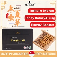 [Ali King] Tongkat Ali + Cordyceps + Ganoderma | Tonify Kidney &amp; Lung | Immune System and Energy Booster | 60 Caps