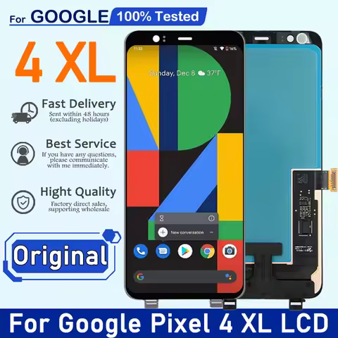 AMOLED For Google Pixel 4 XL LCD Display Touch Screen Digitizer Assembly Replacement LCD For Google
