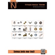 Nylon nut galvanized M4 thread 0.7 nut lock galvanized M4