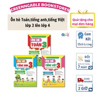 Book - Summer Review Combo Math, Vietnamese, English Grade 3 (For students from 3rd grade to 4th gra