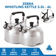 Zebra Smart Whistling Kettle Pot Stainless Steel 3.5L 6L Capacity Durable Stylish Design