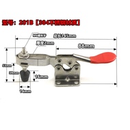 Quick Clamp Fixture for Workpiece Fixation Horizontal Quick Clamp Frock clamp Welding Tool Pressing-