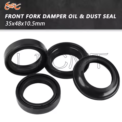 35x48x10.5 Front Fork Damper Oil Seal 35 48 Dust Seal Cover Fit for Suzuki RM125 GT500 75-79 DR250 S