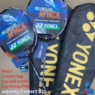 Yonex Astrox 100zz Badminton Racket Carbon Offensive Badminton Racket Single Racket + Bag+ sting 27 