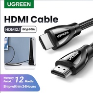 UGREEN HDMI 2.1 Cable 8K/60Hz 4K/120Hz 48Gbps HDCP2.2 HDMI Cable Cord for PS4 Splitter Switch Audio Video Cable 8K HDMI 2.1