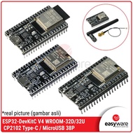 ESP32 DevKit V4 Type-C MicroUSB CP2102 ESP32-WROOM-32D ESP-32D ESP32-WROOM-32U ESP-32U