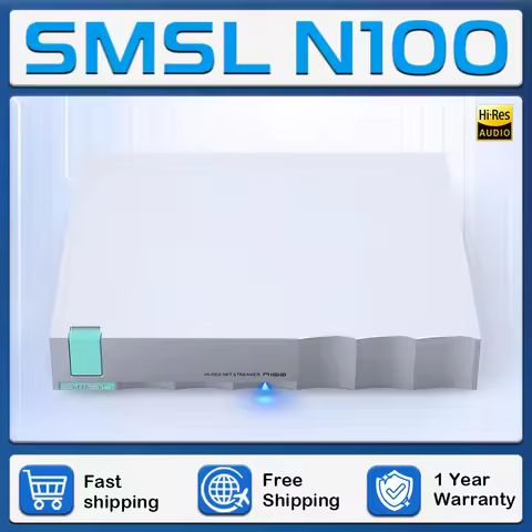 SMSL N100 Digital Audio Music Dtreaming Media Player Supports TIDAL Qobuz Airplay DLNA ROON Connecti