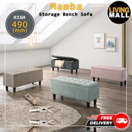 Living Mall Mamba Storage Bench Chair/ Sofa Sectional/ Heavy Duty Bench Chairs