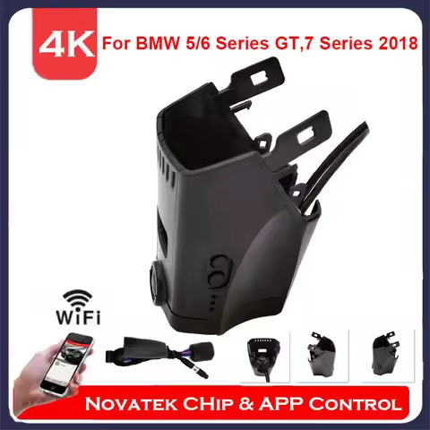 4K Front And Rear Cam Wifi Dash Cam For BMW 5 /6 Series GT,7 Series,G30 G31 G32 G11 2018-2023 ,Plug 