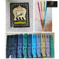 Penunjuk Iqra / Buku Iqra Hitam 1-6 / Rehal Plastik Premium