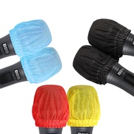 2Pcs Disposable Non woven Karaoke Microphone Cover Anti Jet Karaoke Blue Mic Sleeve Clean Singing KTV Mic Cap