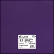 Paper Accents Cardstock 65 lb Purple Majesty Stash Builder, 12" x 12"