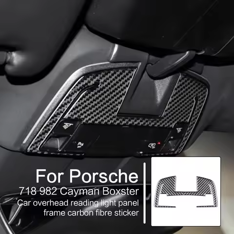 For Porsche 718 982 Cayman Boxster T S GTS GT4 Spyder RS Car Overhead Reading Light Panel Frame Carb