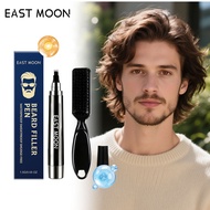 Men’s Beard Contour & Fill Pen | 2-in-1 Beard Brush & Tapered Design Waterproof & Sweat Proof Long-L