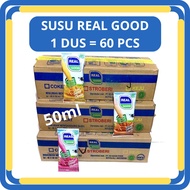 Susu Real Good 50ml Susu Bantal 1 Dus 60pcs Varian Rasa