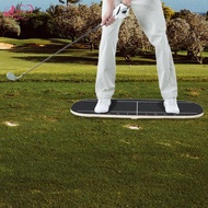 [Abbraccia] Weight Shift Balance Board Swing Trainer Golf Practice Tool Non Slip Wood Plate for Home