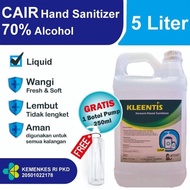 Paket 130 Gln Hand Sanitizer Gel Dan Cair 5 Liter Merk Kleentis