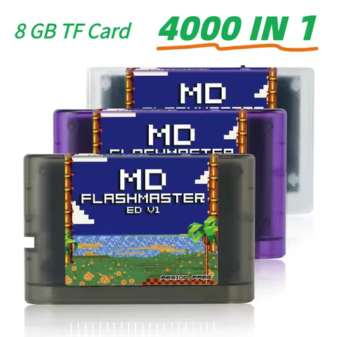 Mega Drive V1 4000 in 1 With 8GB TF Card MD V1 Game Card For SEGA Genesis Mega Drive Master System G