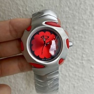 Oak blade style brushed steel watch V1