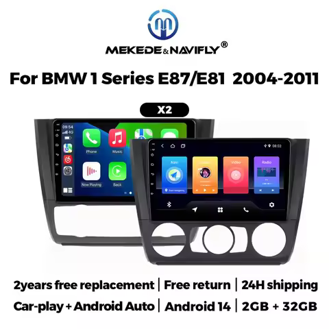 9'' Car Radio Carplay GPS MP5 Player For BMW 1 Series E81 E82 E87 E88 AT 2004-2011 WIFI Car Stereo D