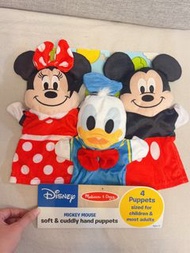 ❤️最後一套❤️☺️ 美國Disney Mickey Minnie & friends Donald Duck Soft and Cuddly Hand Puppets 米奇米尼與朋友仔唐老鴨可愛兒童