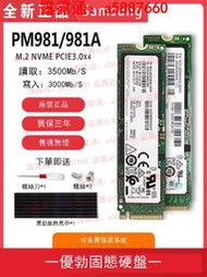 三星PM9A1 PM981A 256G 512G 1T 2T M2 NVME 3.0/4.0 SSD固態硬盤