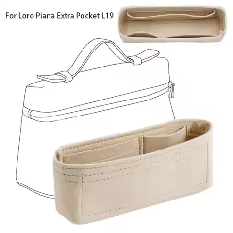 Felt Handbag Insert Bag Support Storage Purse Liner Organization Bag Organiser for For Loro Piana Ex