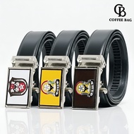 [CB] Men's School Belt Synthetic Leather Automatic Buckle Elementary, Middle, and High School Logo G
