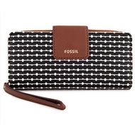 Brand new authentic Fossil madison clutch zip around wallet