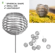 LUOLVTH 10pcs Gardening Fertilization Baskets, With Spikes Stainless Steel Bonsai Baskets, Durable A