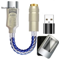 CX31993 HiFi  Type C to 3.5mm Headphone Amplifier Audio Decoder IEM AMP Mobile Phone Adapter Metal A