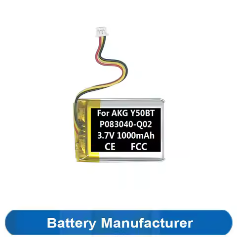 1000mAh P083040-Q02 Battery For AKG Y50BT Gaming Headset Headphone