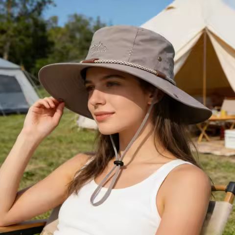 Summer Breathable Outdoor Camping Hiking Hat Sun Hat Fishing Sun Hat Fisherman Hat Wholesale Sun Hat