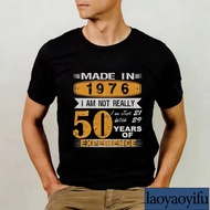 1976 Vintage T-Shirt Celebrating 50th Birthday Unisex 50th Anniversary Gift Cotton