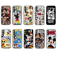 Samsung F06 F16 F56 M06 M16 M56 5G S25 PRO Ultra edge 5G mickey mouse Soft black TPU phone case